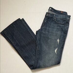 7 for All Mankind Dark Wash Boot Cut Jeans Size 30